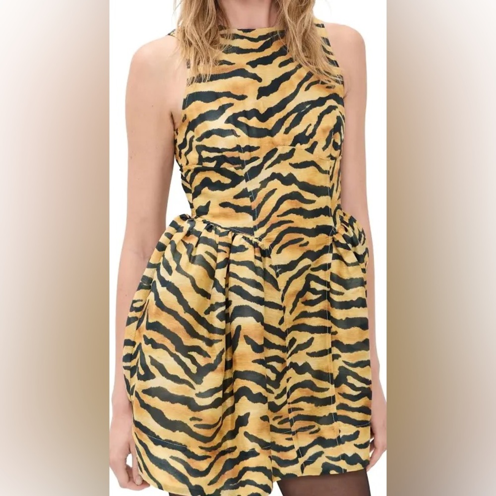 Hunter Bell Tiger Print Mini Dress